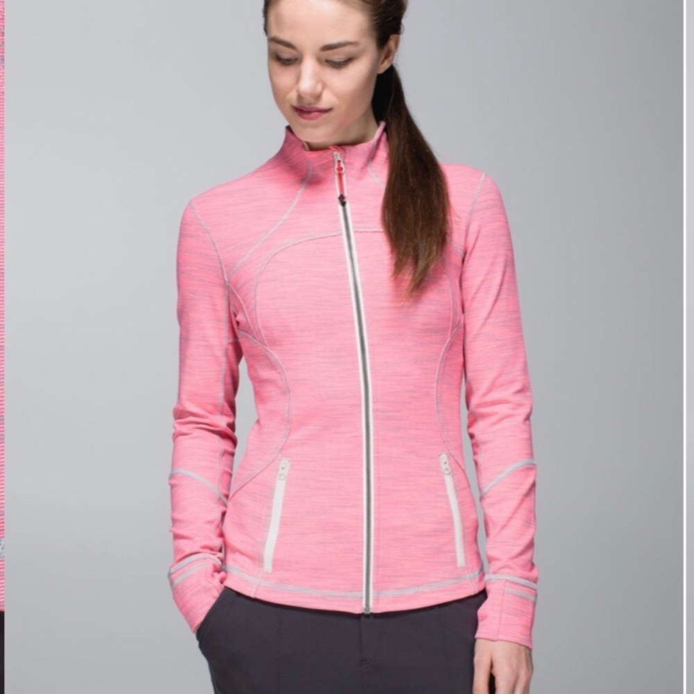 Lululemon Forme Jacket Cuffins
 Neon Pink Opal / Angel Wing size 8